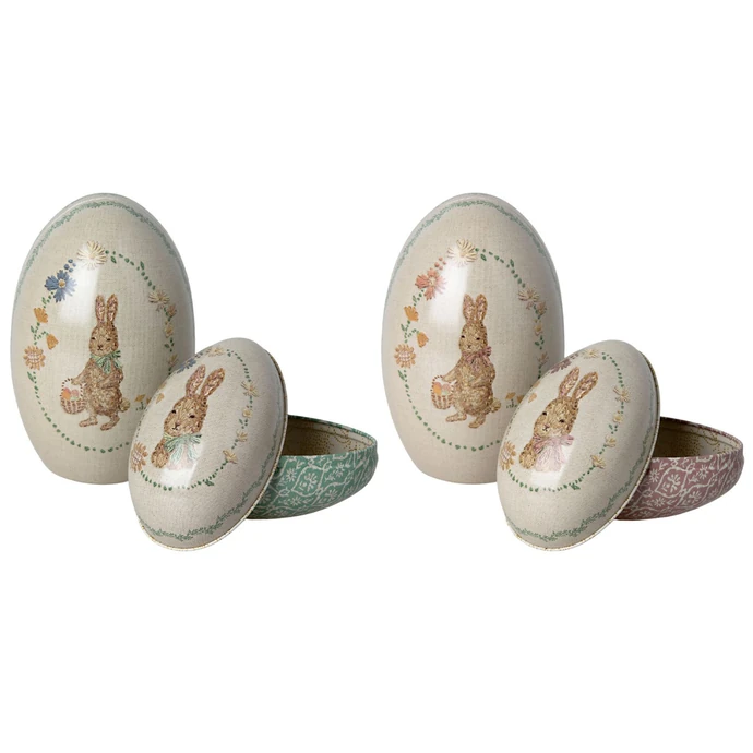 Maileg / Velikonoční dekorace Easter Egg Metal set 2 ks