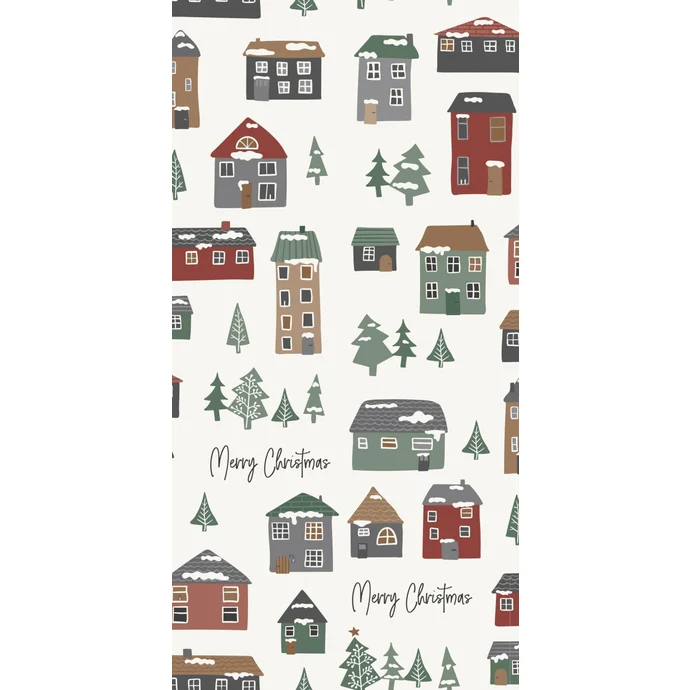 IB LAURSEN / Papírové ubrousky Christmas Houses - 16 ks