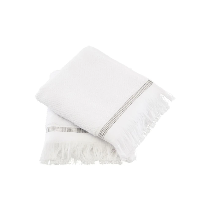 meraki / Uterák z organickej bavlny White 60x40 - set 2 ks
