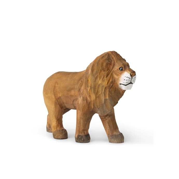 Ferm Living / Dřevěná vyřezávaná hračka Lion
