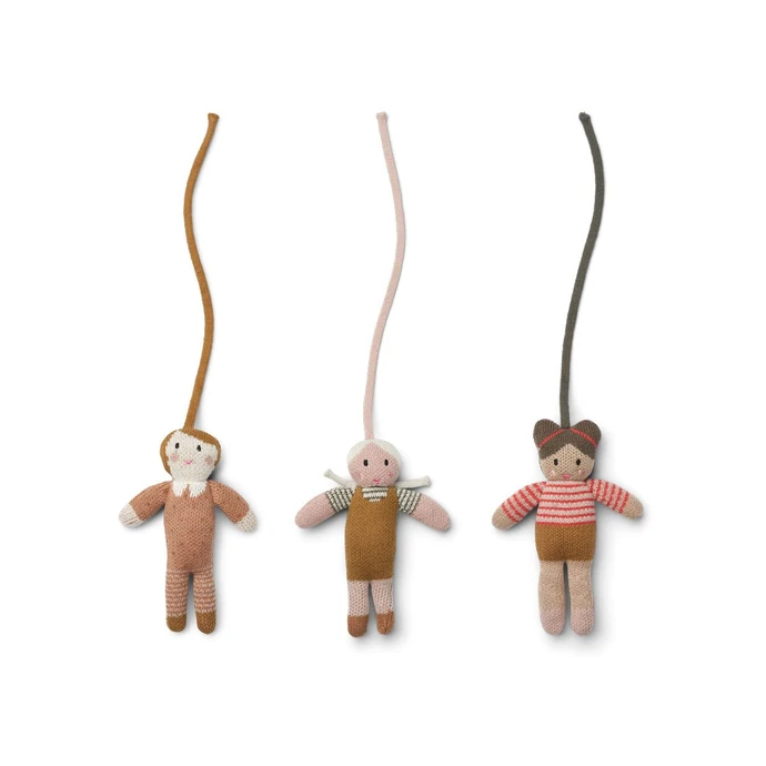 LIEWOOD / Mini bábiky na detskú hrazdičku Jones Rose
