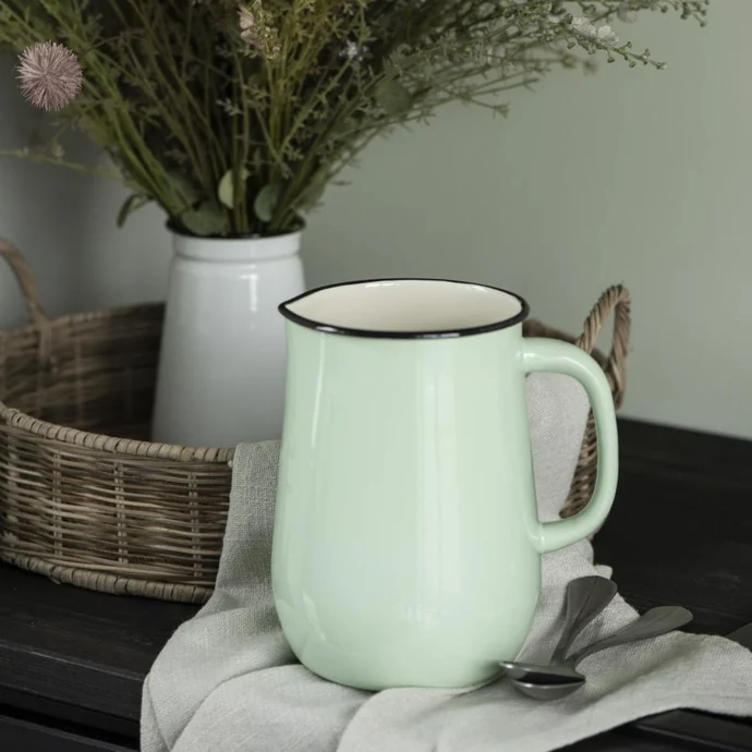 Ib Laursen / Smaltovaný džbán Light Green 2,5L