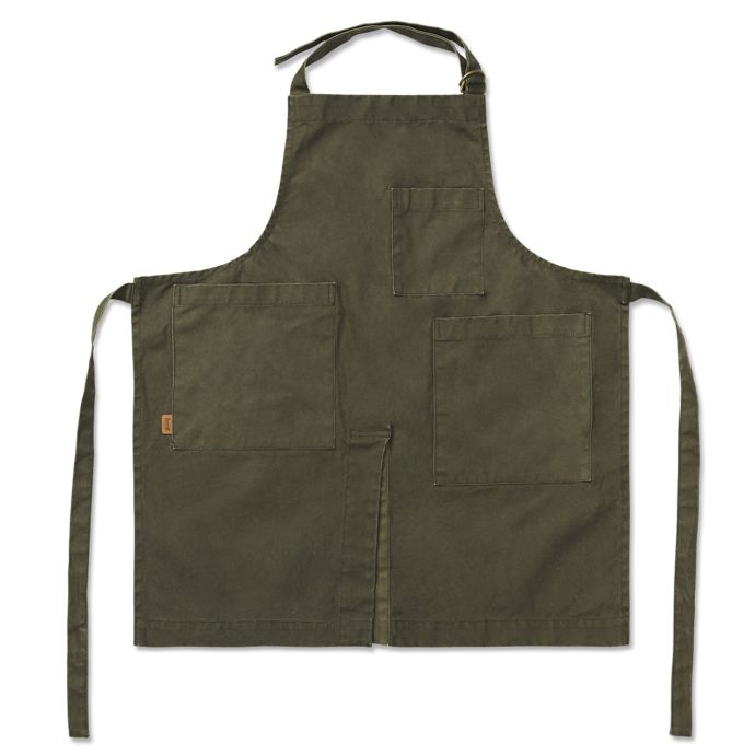 ferm LIVING / Zahradní zástěra z organické bavlny Bark Olive
