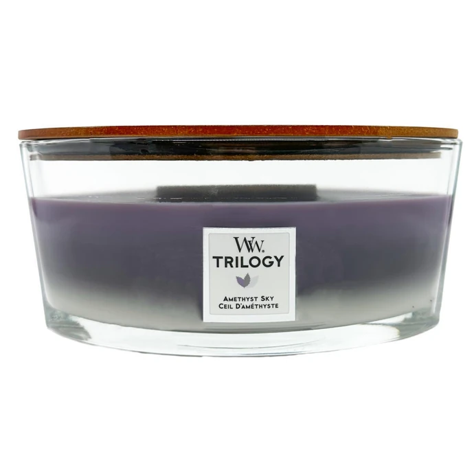 WoodWick / Vonná sviečka WoodWick Trilogy - Amethyst Sky 454 g