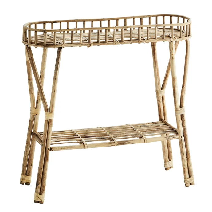 MADAM STOLTZ / Úzky bambusový stolík Natural