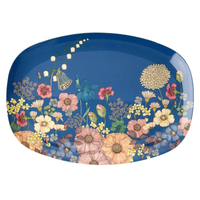 rice / Melaminový tác Flower Collage