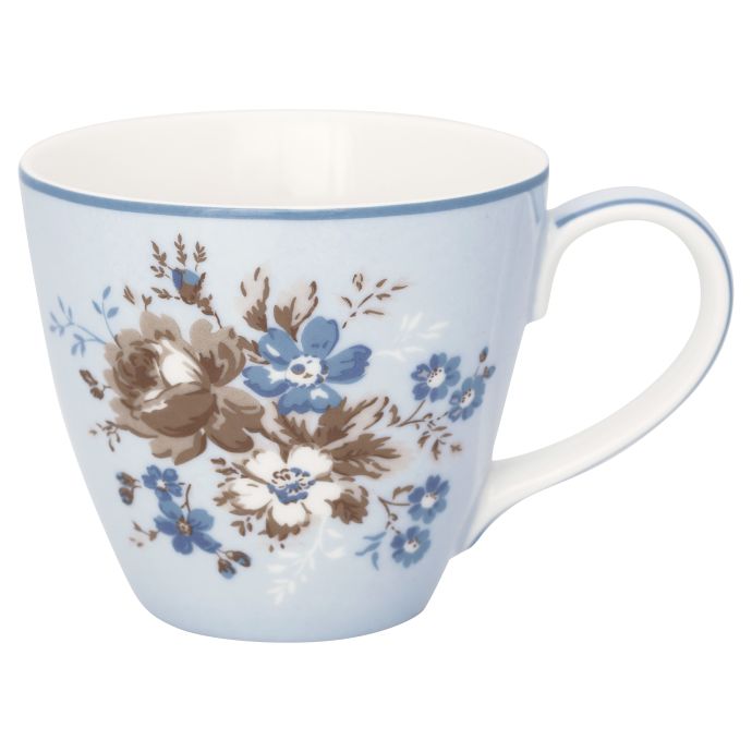 GREEN GATE / Porcelánový hrnček Marie Dusty Blue 300ml