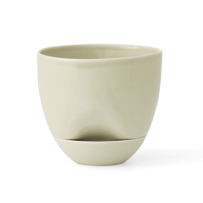 Audo Copenhagen / Samozavlažovací kvetináč Hydrous Ashen 12 cm