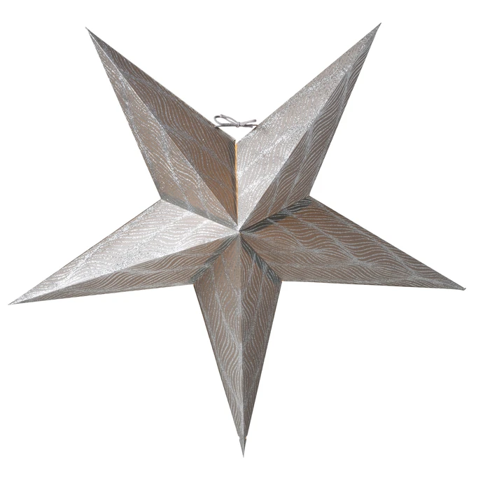watt & VEKE / Závesná svietiaca hviezda Anis Silver 66 cm