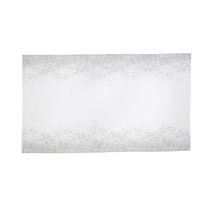 ferm LIVING / Slávnostný bavlnený obrus Grey Splash 140 x 240 cm