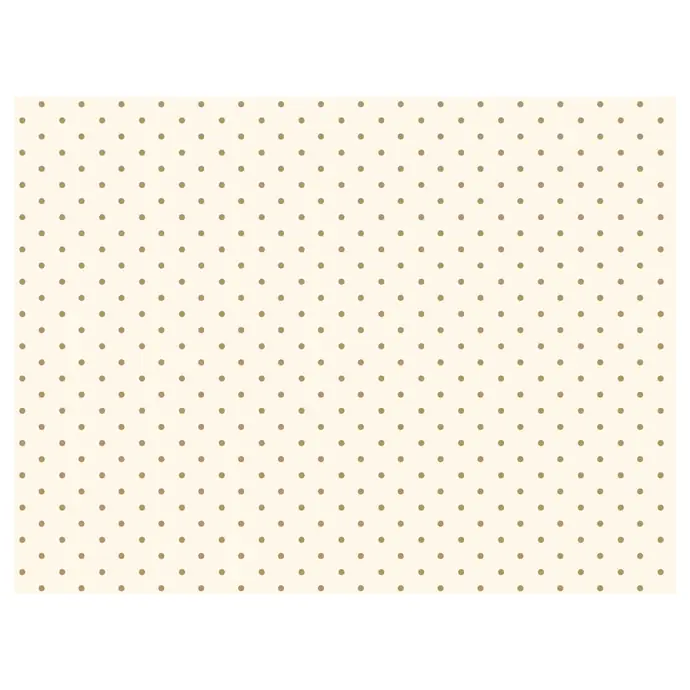 Maileg / Hedvábný papír White/gold dots - 10 kusů