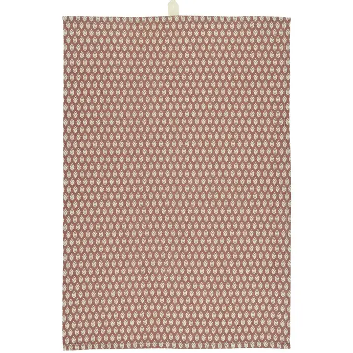 IB LAURSEN / Bavlnená utierka Faded Rose Pattern 50×70 cm