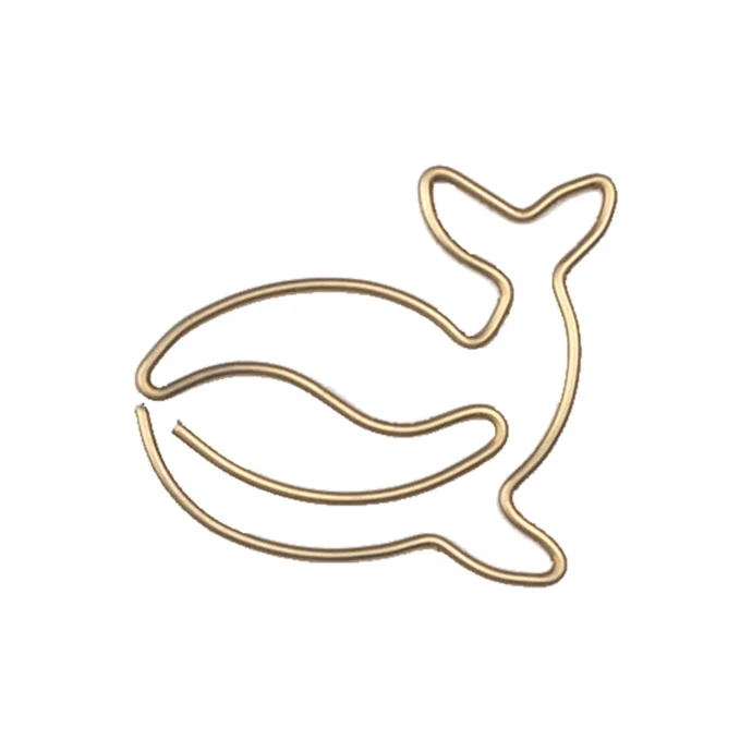räder / Kancelárske sponky Gold Whale - 15 ks