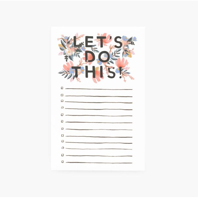 Rifle Paper Co. / Poznámkový blok Let's Do This