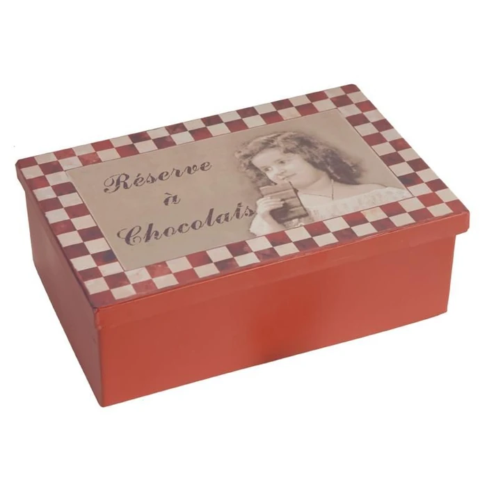  / Kovová krabička Retro Chocolats 21x13,5