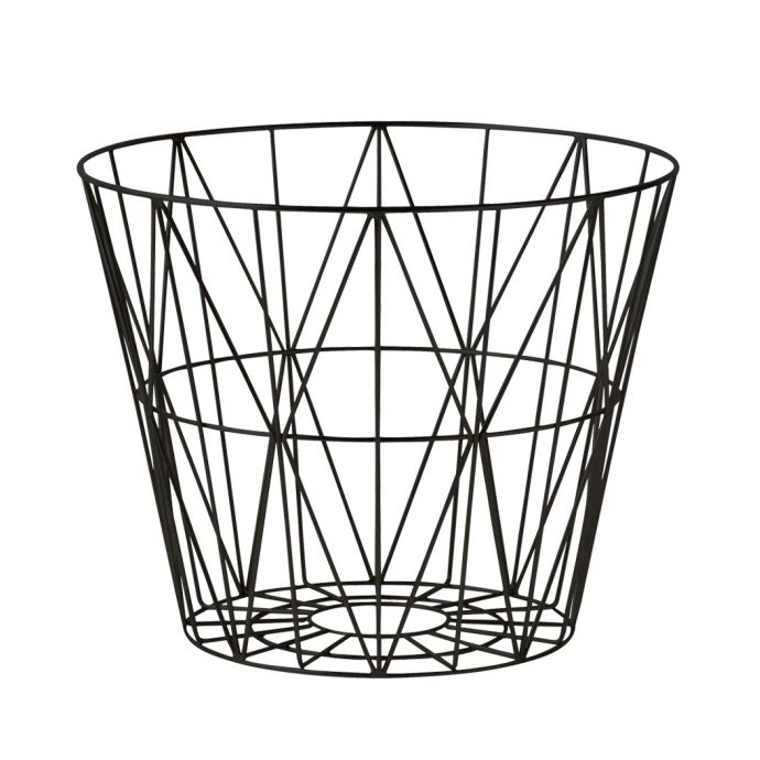 ferm LIVING / Drátěný koš Black - large