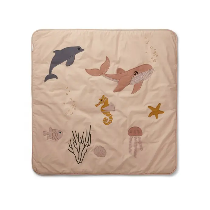 LIEWOOD / Hrací deka pro děti Glenn Sea Creature Rose