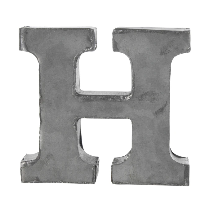 MADAM STOLTZ / Kovové písmeno H, 6 cm