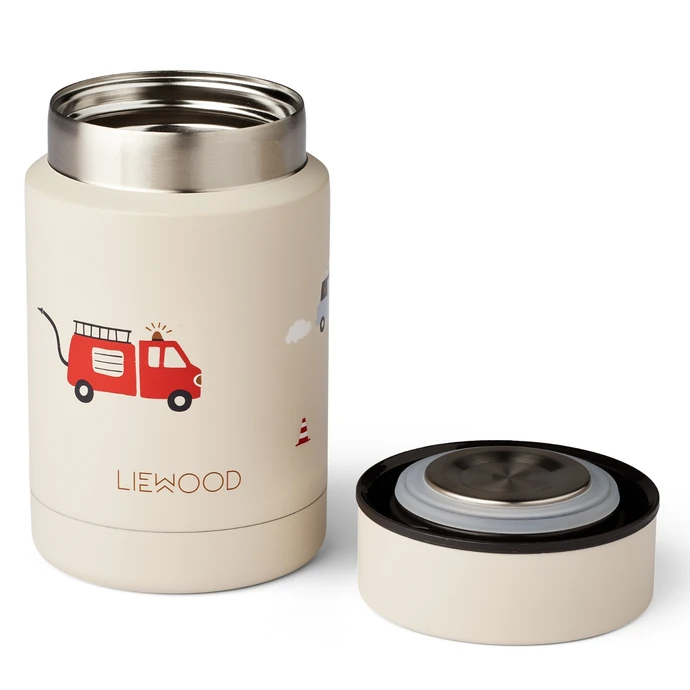 LIEWOOD / Dětská termoska Nadja Emergency Vehicle/Sandy Food Jar