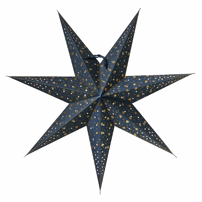 watt & VEKE / Závěsná svítící hvězda Isadora Blue 60 cm