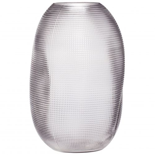 Hübsch / Skleněná váza Dot Smoke Glass