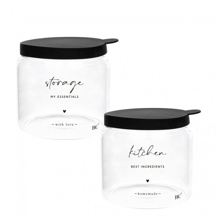 Bastion Collections / Sklenená úložná dóza s vekom Kitchen/Storage 850 ml