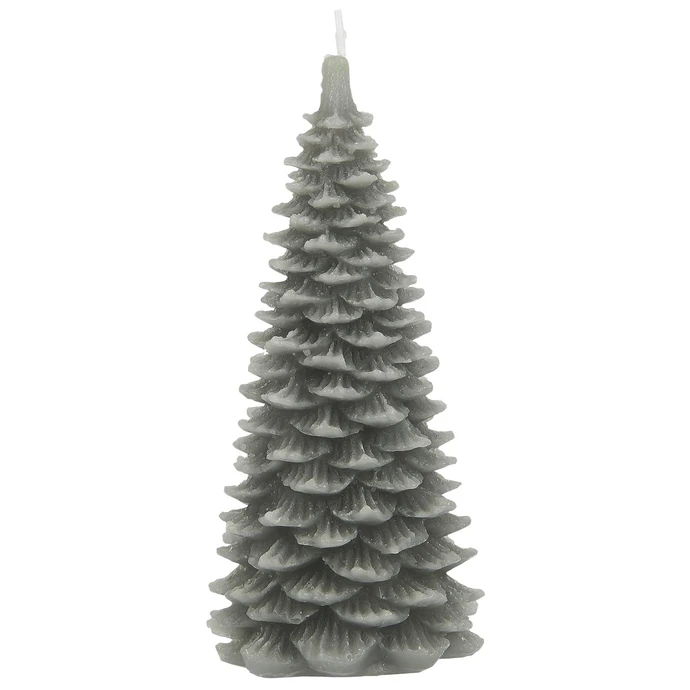 IB LAURSEN / Vánoční svíčka Christmas Tree Grey 20 cm