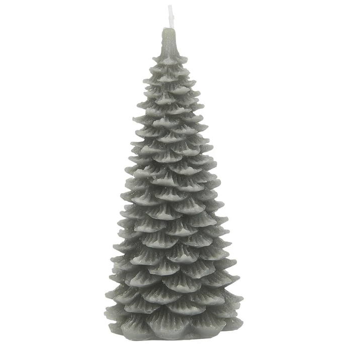 Ib Laursen / Vánoční svíčka Christmas Tree Grey 20 cm
