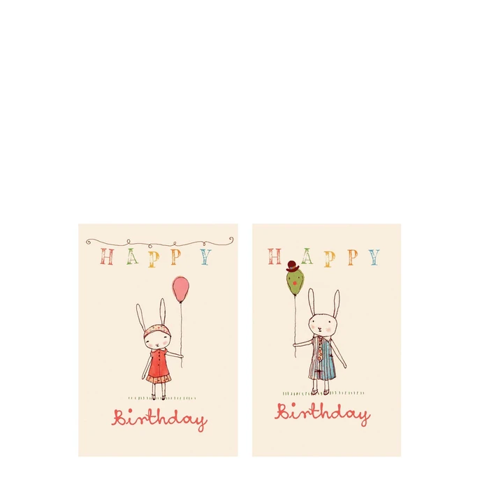 Maileg / Prianie s obálkou Happy birthday