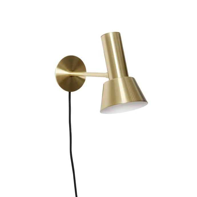 Hübsch / Nástenná lampa Metal/Gold