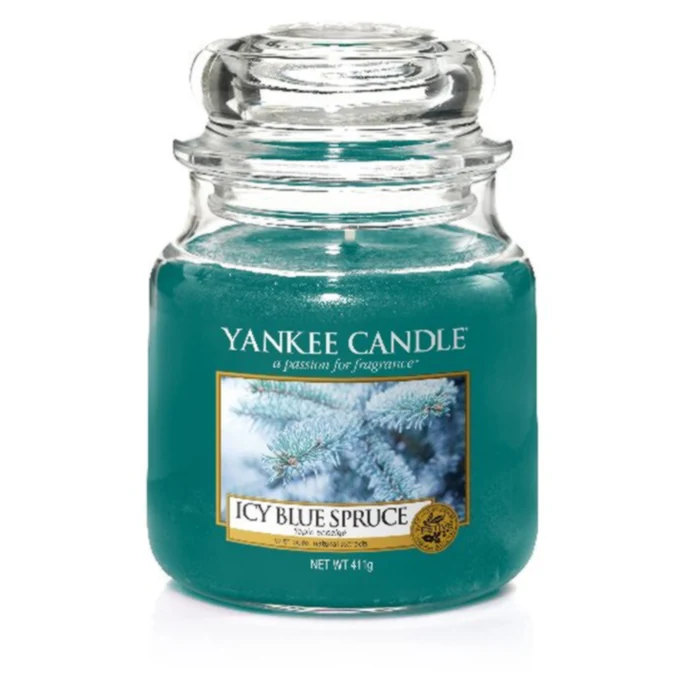 Yankee Candle / Svíčka Yankee Candle 411gr - Icy Blue Spruce