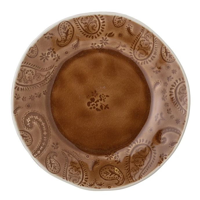 Bloomingville / Dezertní talíř Rani Plate Brown 20 cm