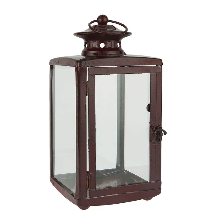 Ib Laursen / Skleněná lucerna Dark Red