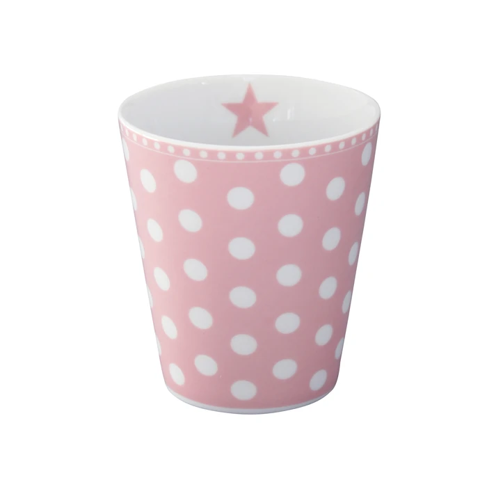 Krasilnikoff / Latte hrneček Pink white dots