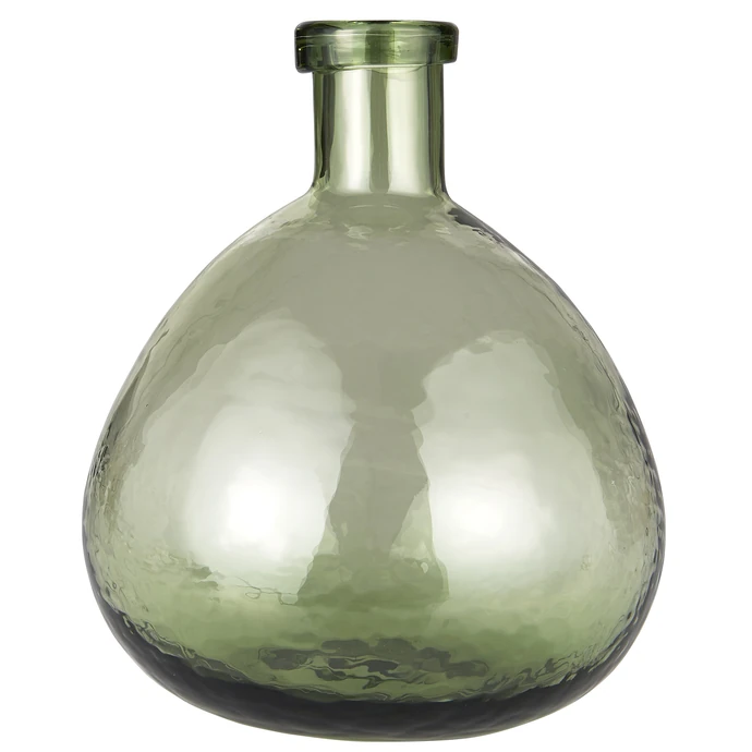 IB LAURSEN / Sklenená váza Balloon Green Glass 24 cm