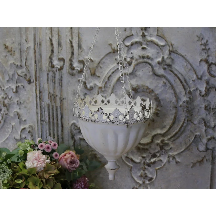 Chic Antique / Závěsný květník Lace Antique white