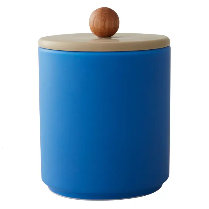 DESIGN LETTERS / Porcelánová úložná dóza Treasure Jar Blue/Beige