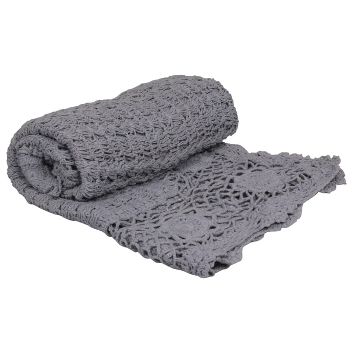 Chic Antique / Háčkovaný pléd Vintage grey