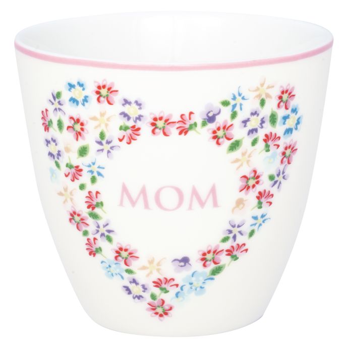 GREEN GATE / Latte Cup Columbine Mom White 300 ml