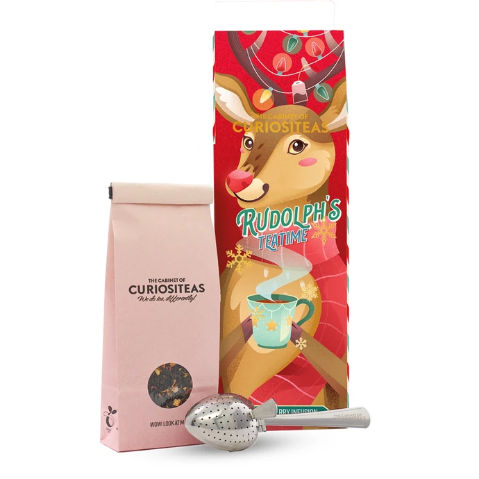 The Cabinet of CURIOSITEAS / Vánoční ovocný čaj Rudolph's Teatime 70 g + sítko