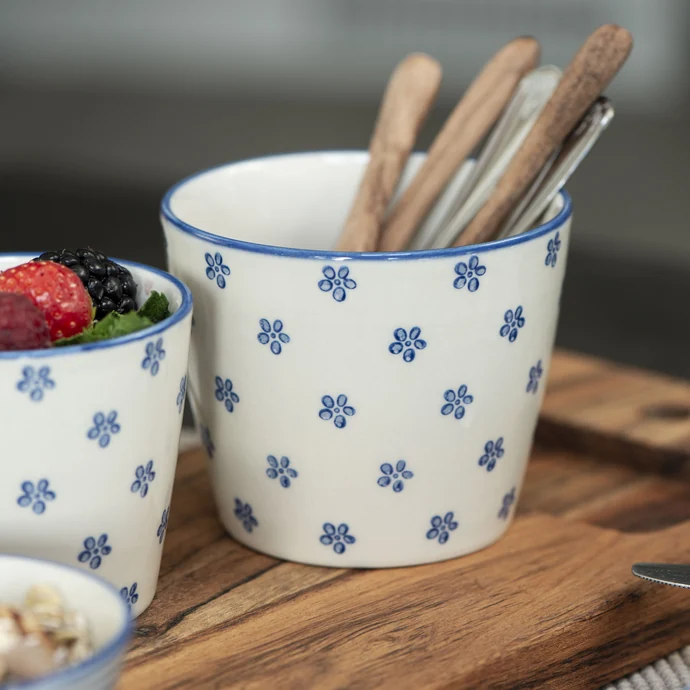 Ib Laursen / Latte cup Casablanca Bloom Blue 250ml