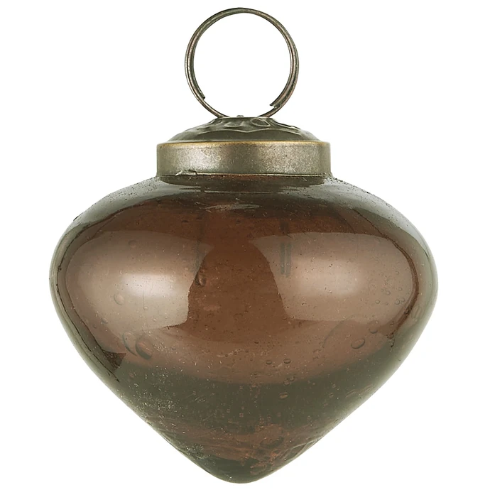 Ib Laursen / Vianočná ozdoba Onion Shaped Mocca 6 cm