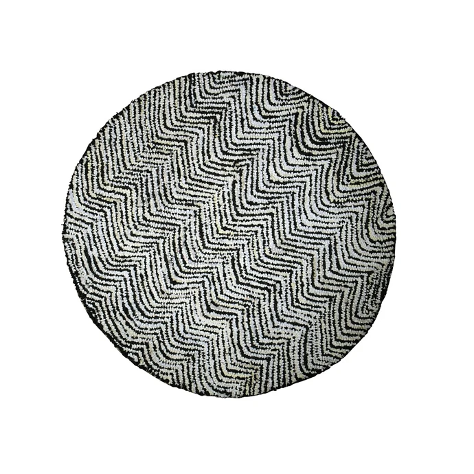 MADAM STOLTZ / Bavlnený koberec round Recycled 120cm