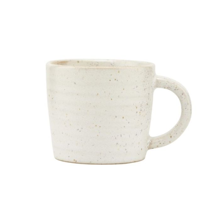 House Doctor / Porcelánový hrnček Pion Grey/White 100 ml
