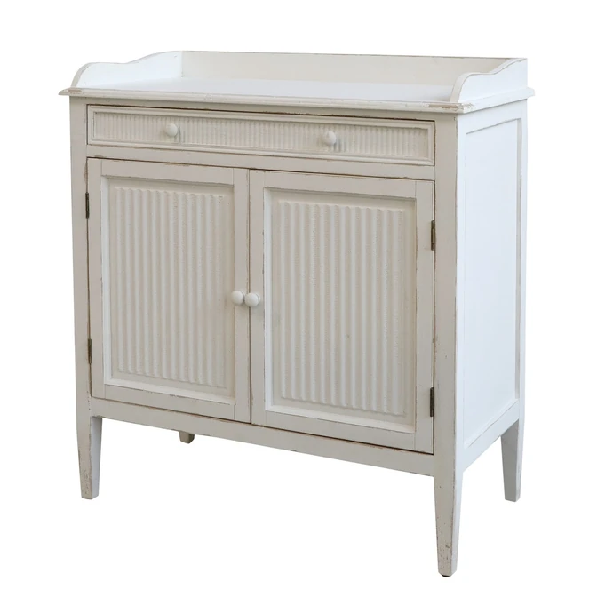 Chic Antique / Dřevěná vintage komoda Antique White