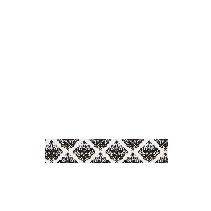 MADAM STOLTZ / Designová samolepící páska Ornament white/black
