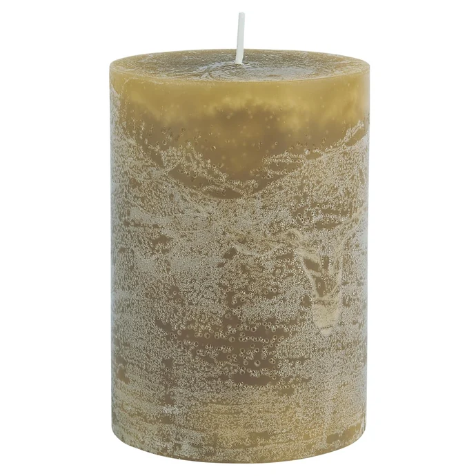 Ib Laursen / Okrúhla sviečka Rustic Mustard 10 cm