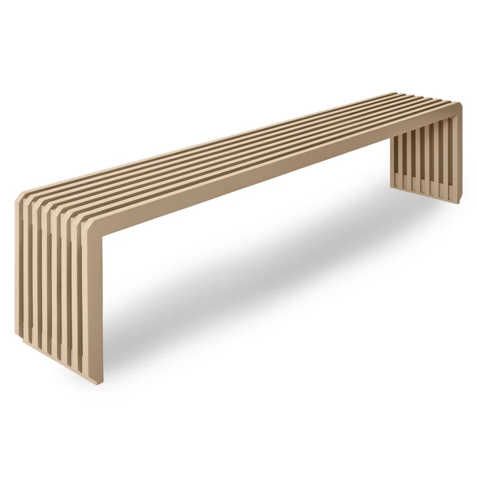 HK living / Dřevěná lavice Slatted Sungkai Sand 160 cm