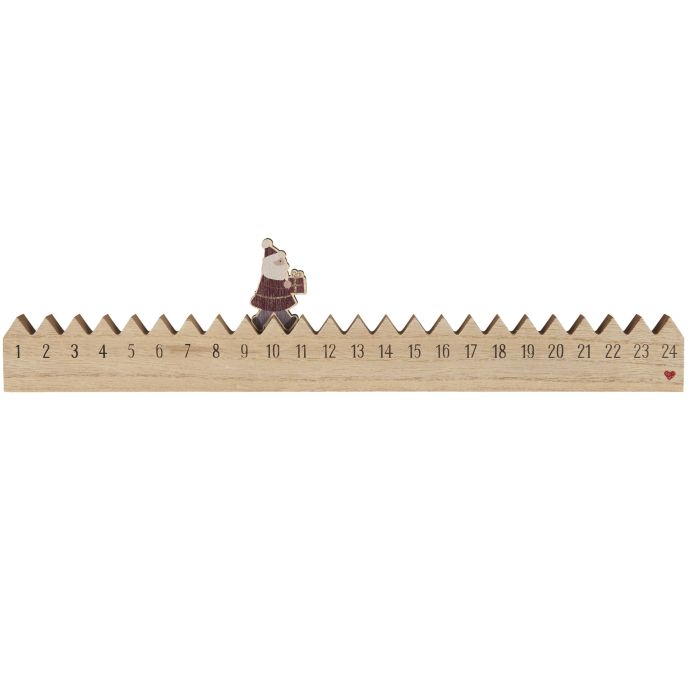 IB LAURSEN / Adventný kalendár Walking Santa Claus 50 cm