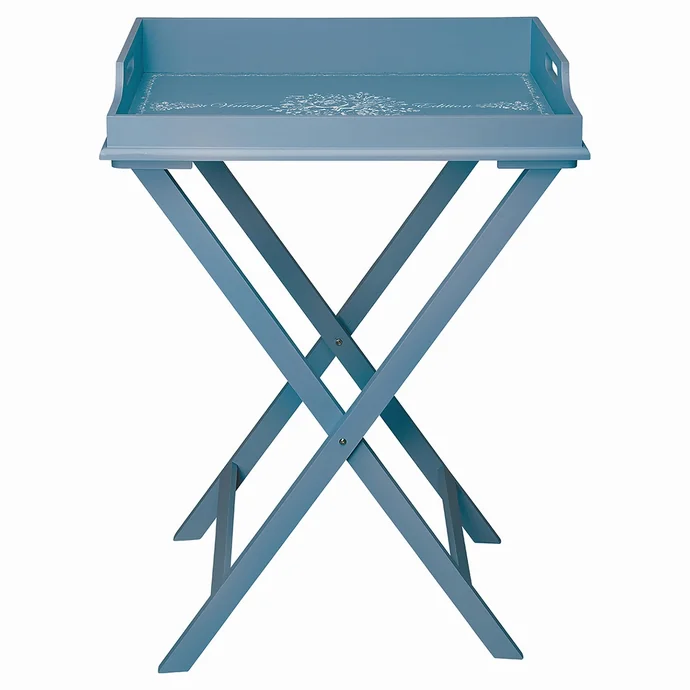 GREEN GATE / Dřevěný stolek Stephanie dusty blue